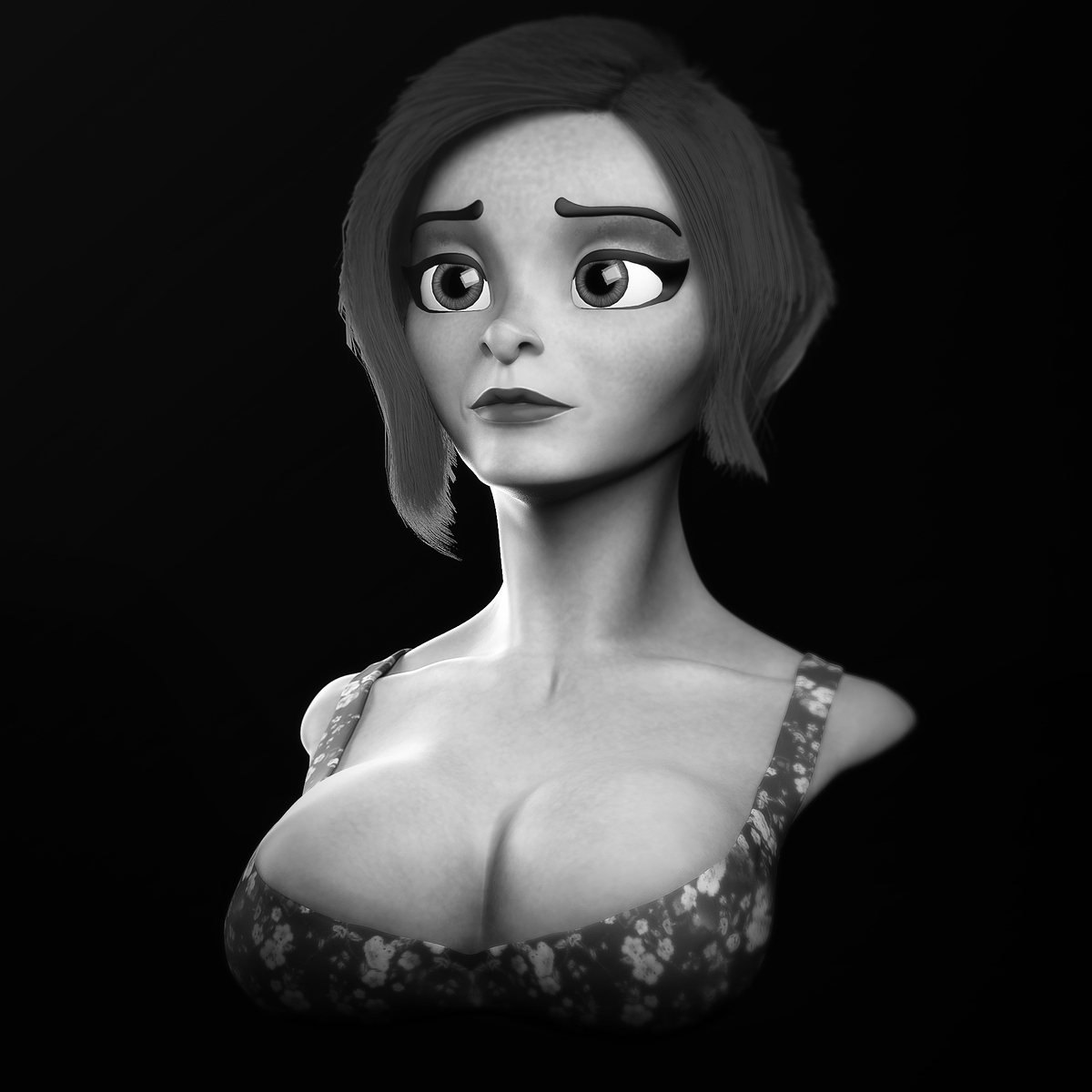 girl-BW