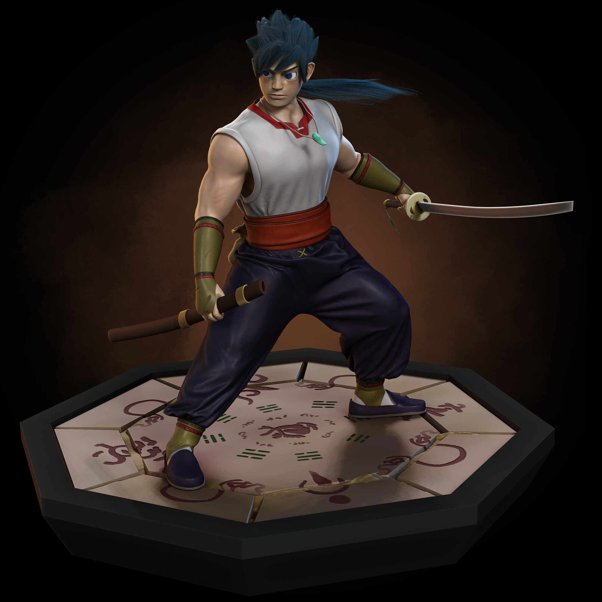 Ryu Breath of Fire IV ZBrushCentral