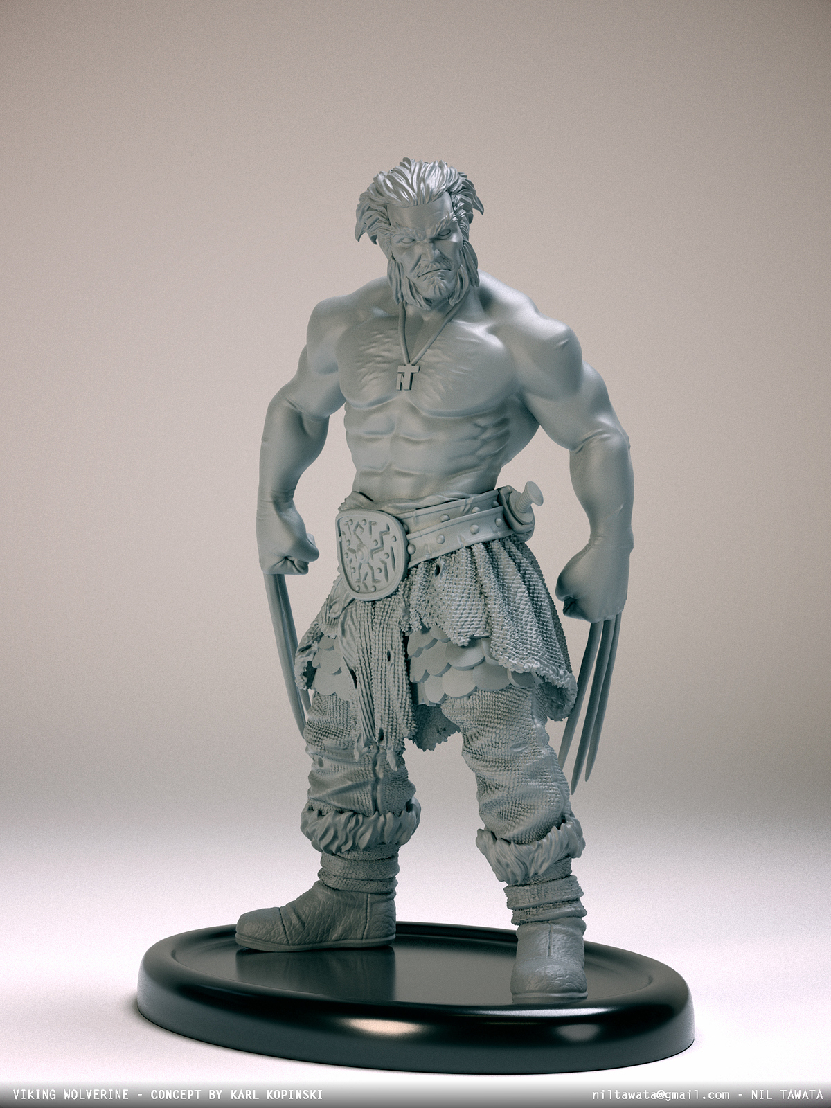 NilTawata_VikingWolvClay_002