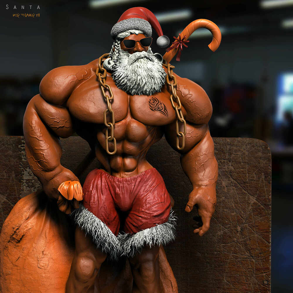 Santa_Rock_Digital_Sculpture_SurajitSen_Dec2023