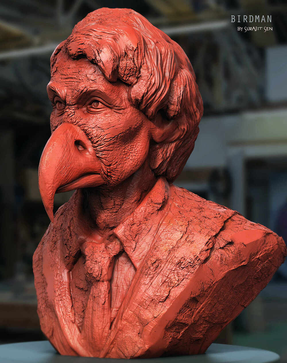 Birdman_Digital_SCulpture_SurajitSen_June2023