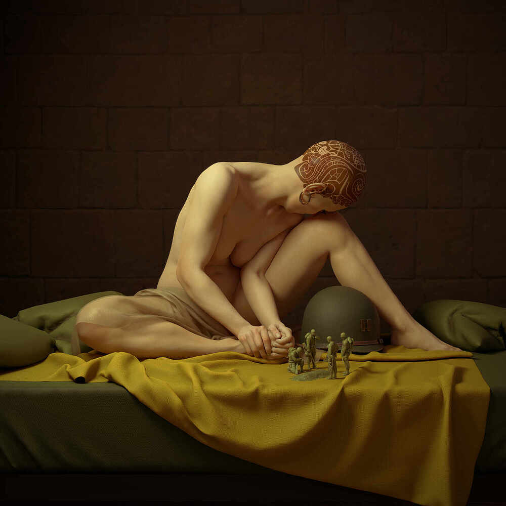 Woman on Bed