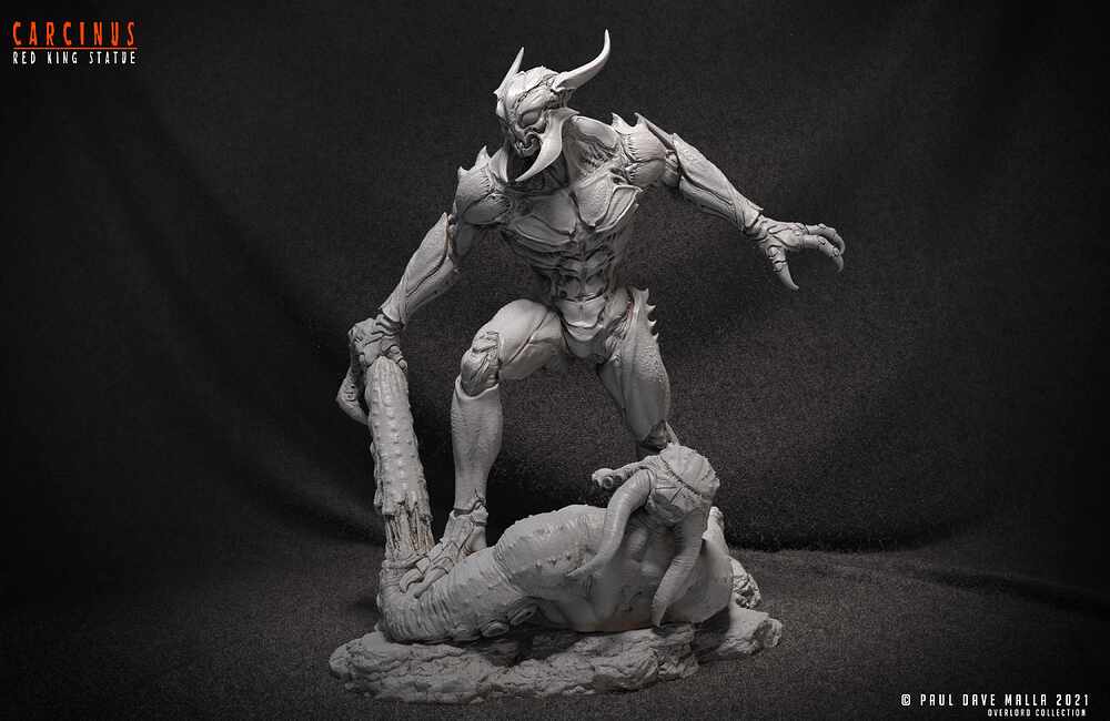 Carcinus_Red_King_Statue_Clay_03