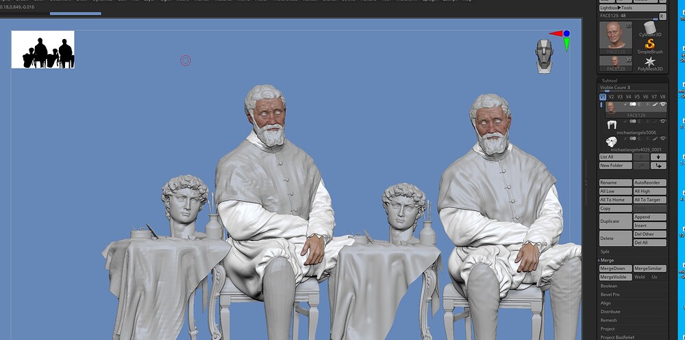 Michelangelo by vahid ahmadi z zbrush scene