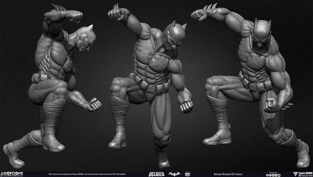 Batman Dceased DC Comics sculpted by Yacine BRINIS 030