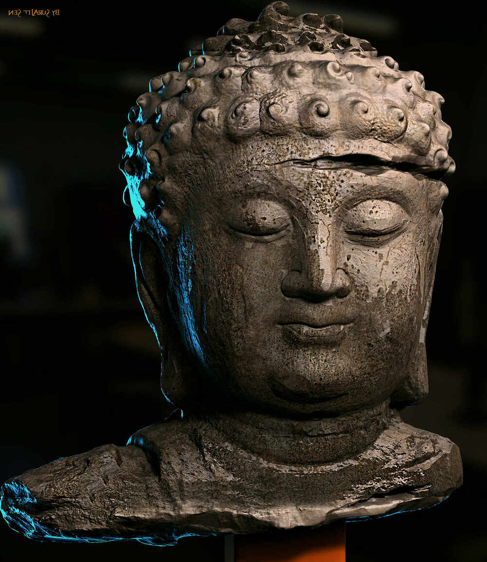 Buddha_Digital_SCulpture_SurajitSen_Aug2024