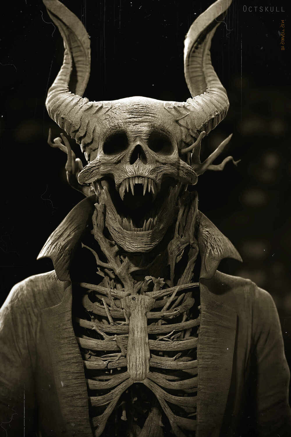 Octskull_Creature_Digital_Sculpture_SurajitSen_May2024