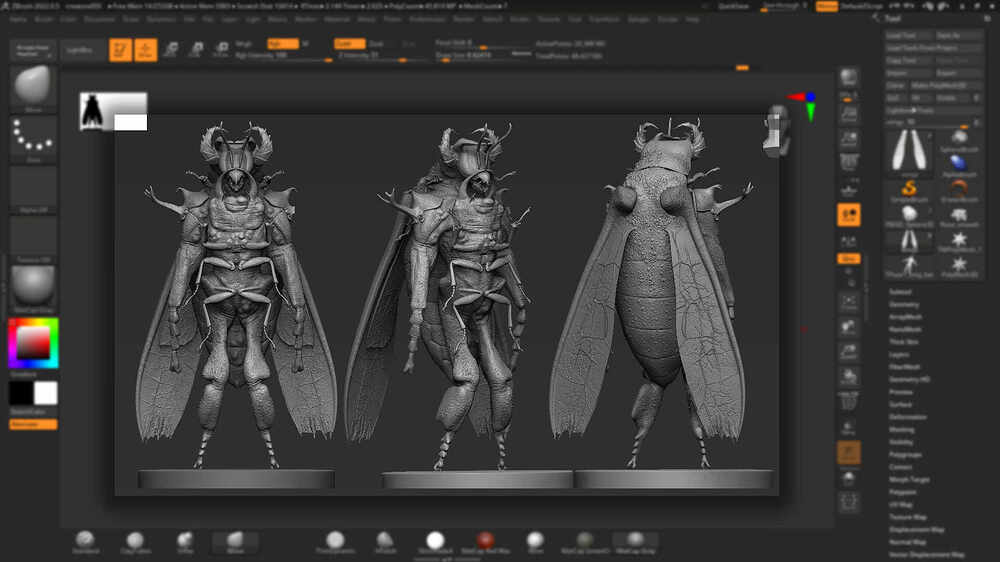 Metamorphosis_Creature_Digital_Sculpture_SurajitSen_Feb2023