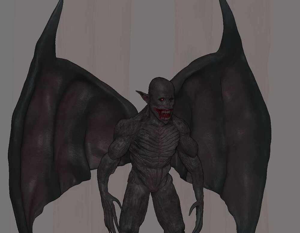 Vampire in fog sided full