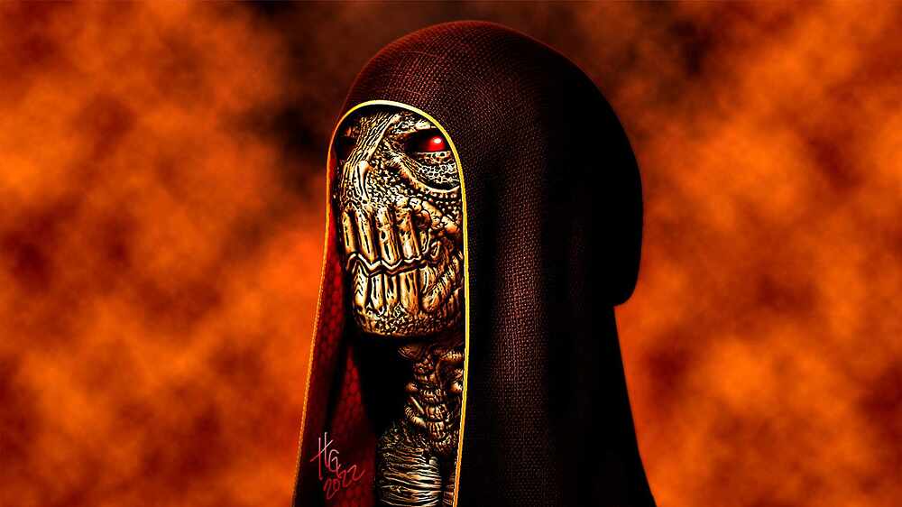 Alien Hooded Heavy HDR version No Drop Shadow 2