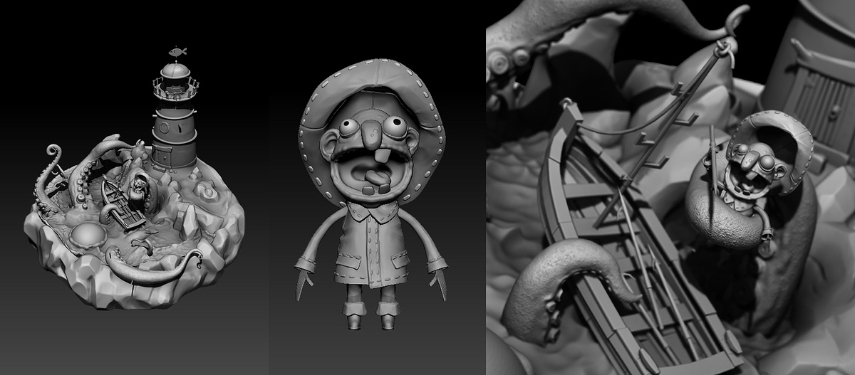 zbrush fisherman