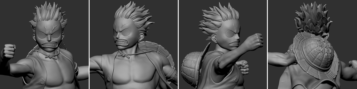 ZbrushRenderLuffyFaceAll