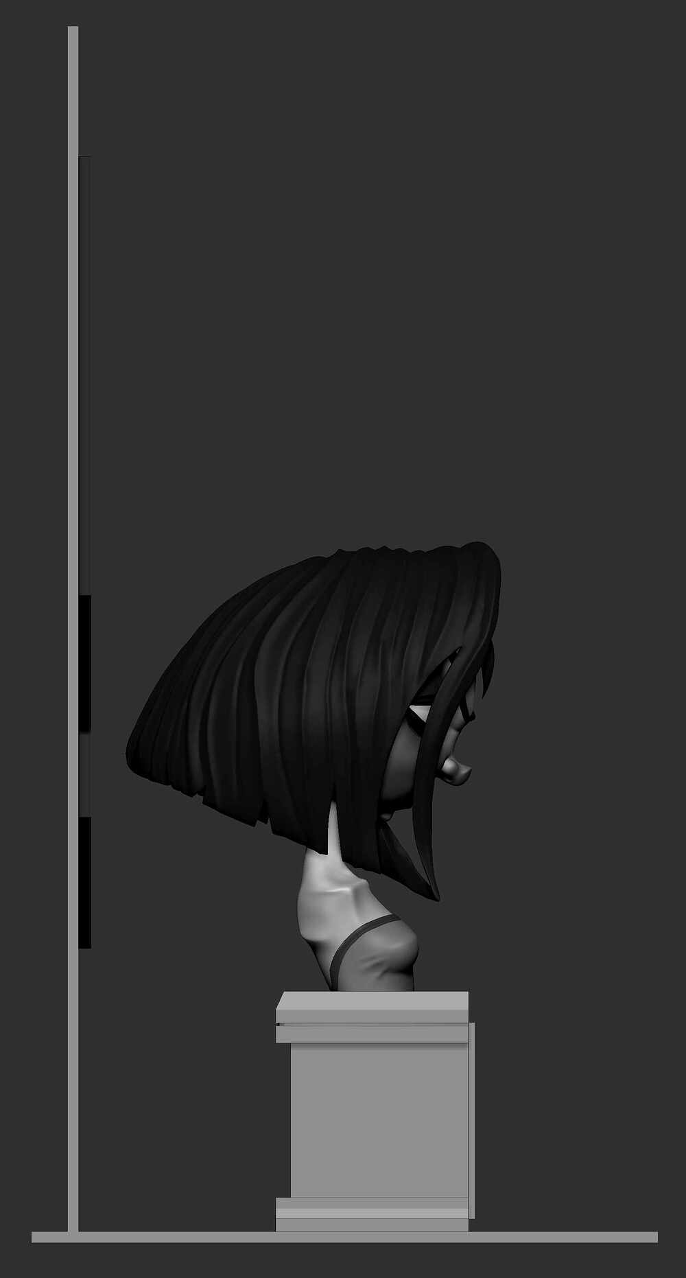 bust character wall & floor side