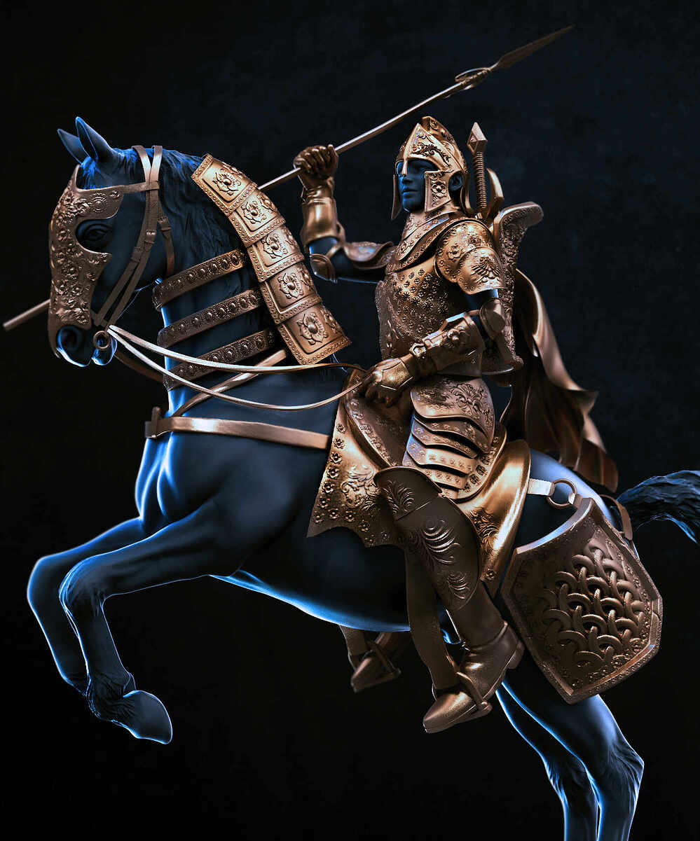 Knight_Digital_Sculpture_SurajitSen_Nov2022A