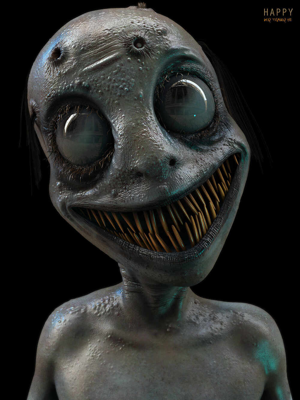 Happy_Creature_Digital_Sculpture_SurajitSen_Oct2024