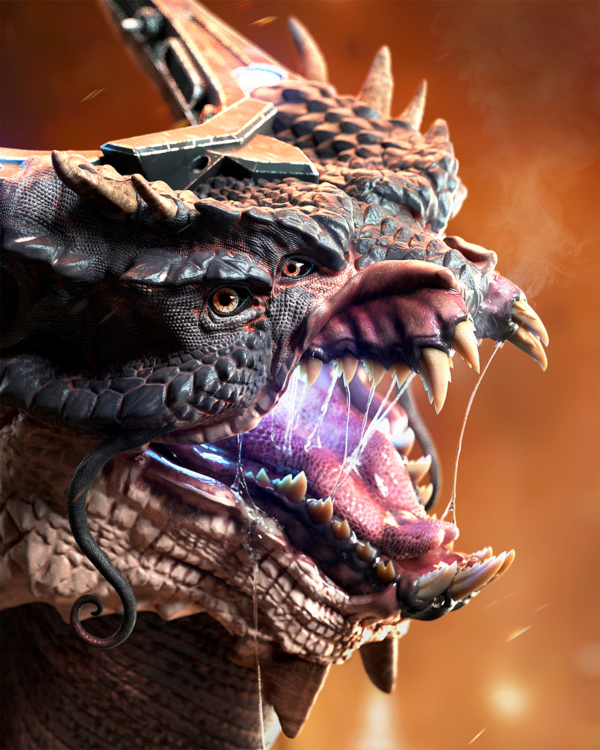 Dragon finished long artstation 2