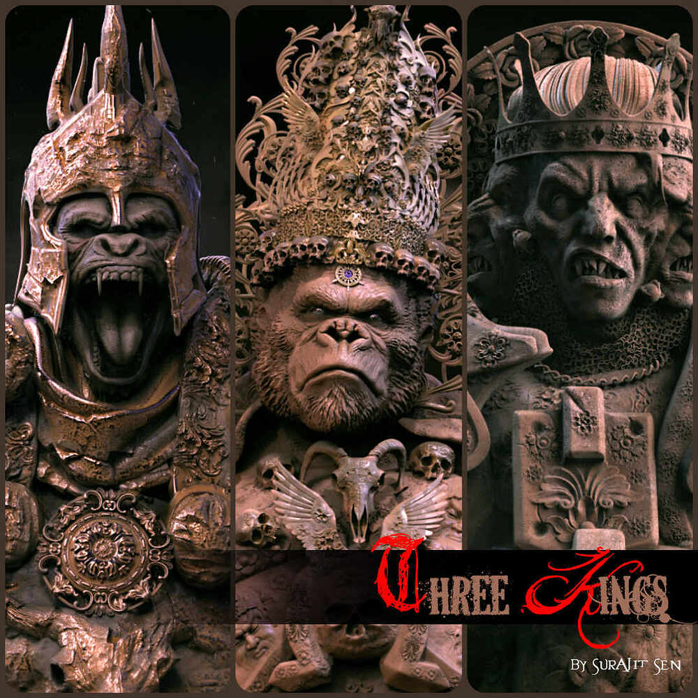 1_Three_Kings_Digital_Sculpture_SurajitSen2022
