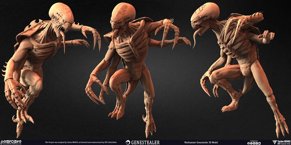 Warhammer Genestealer Volume 01 sculpted by Yacine BRINIS 004