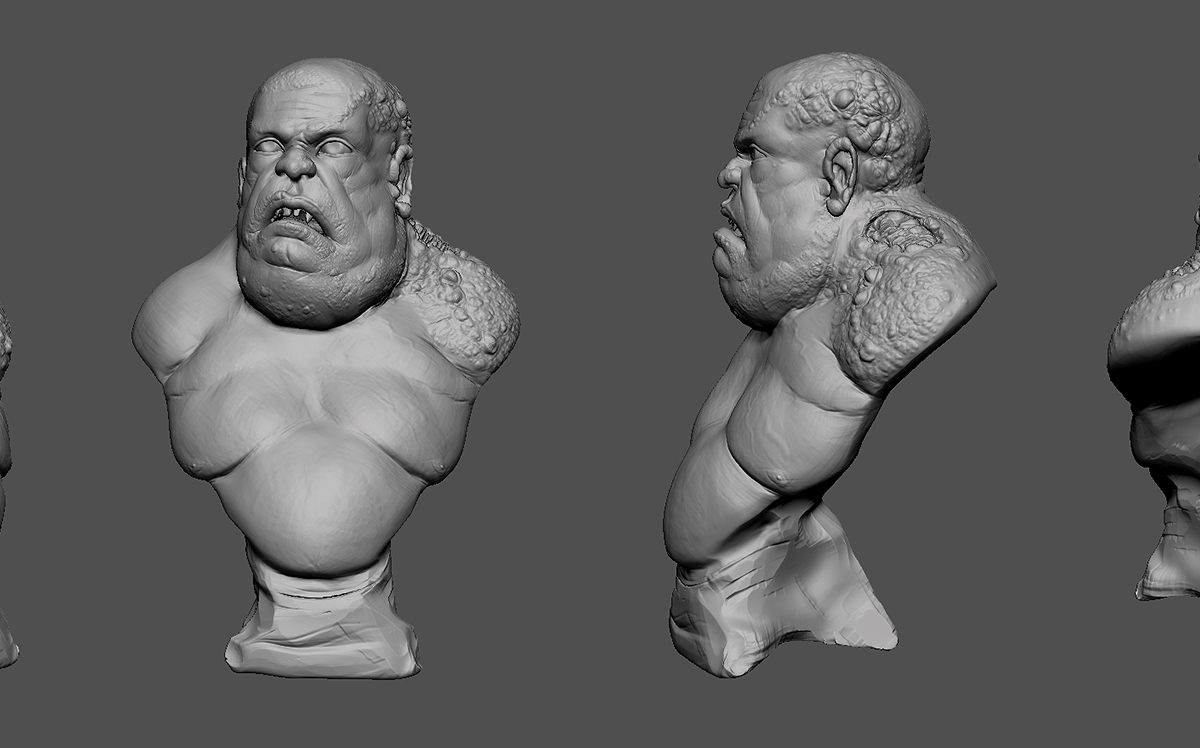 Monster Maquette 03 Sculpt.jpg