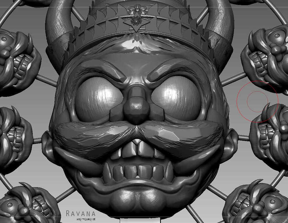 Ravana_Dussehra_Digital_Sculpture_SurajitSen_Oct2024_WIPB