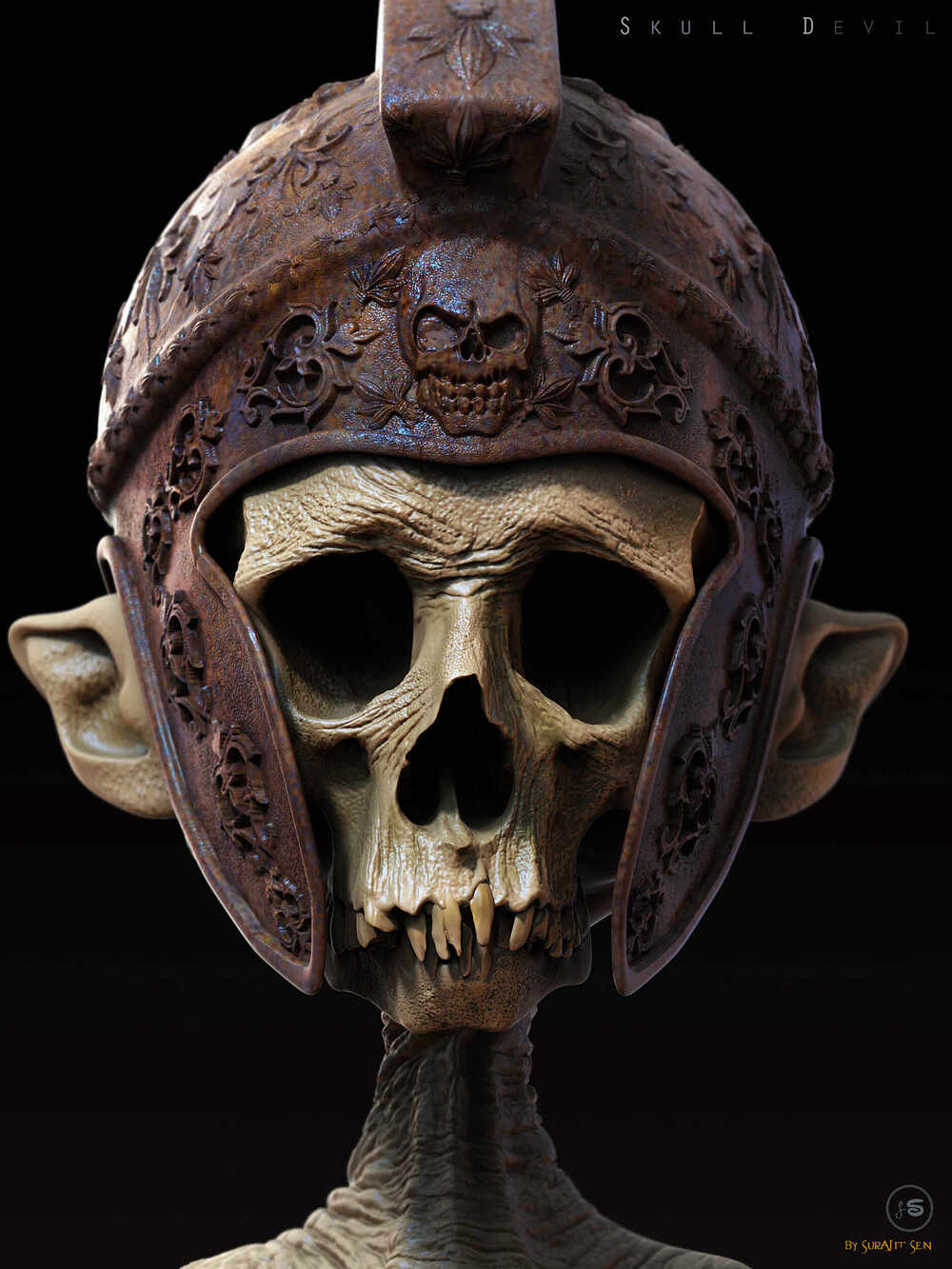Skull Devil_Digital_Sculpture_SurajitSen_March2023