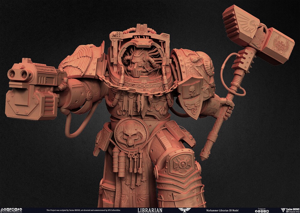 Warhammer Librarian sculpted by Yacine BRINIS 004