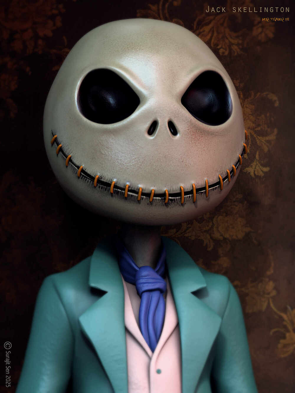 Jack skellington_Digital_Sculpture_SurajitSen_Jan2025
