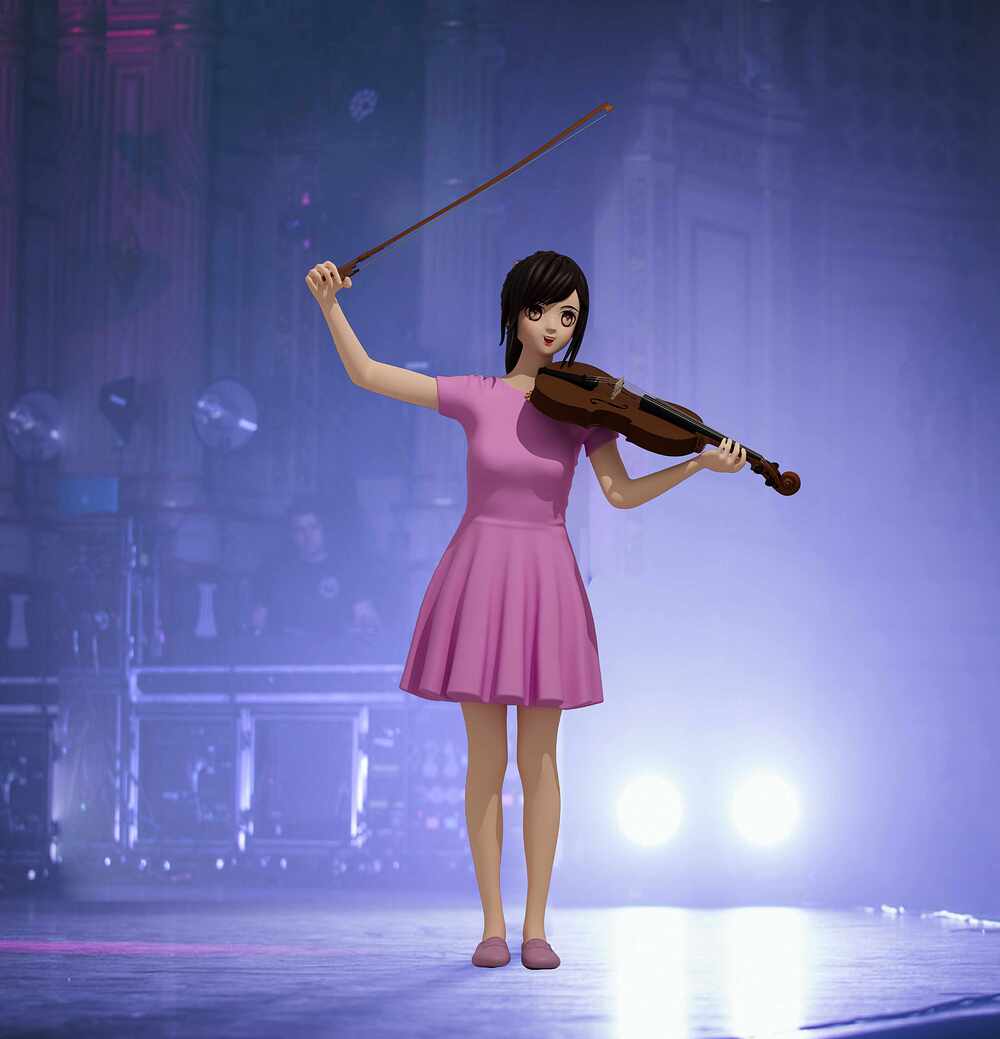 lillian - violin 背景合成