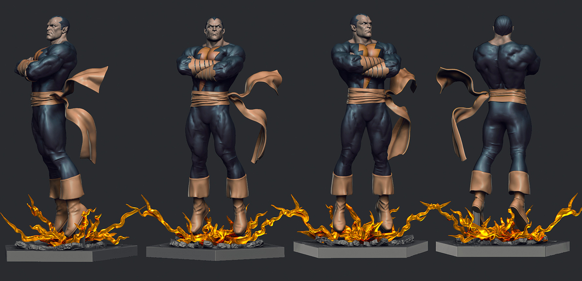 BlackAdam_ZBrushColor