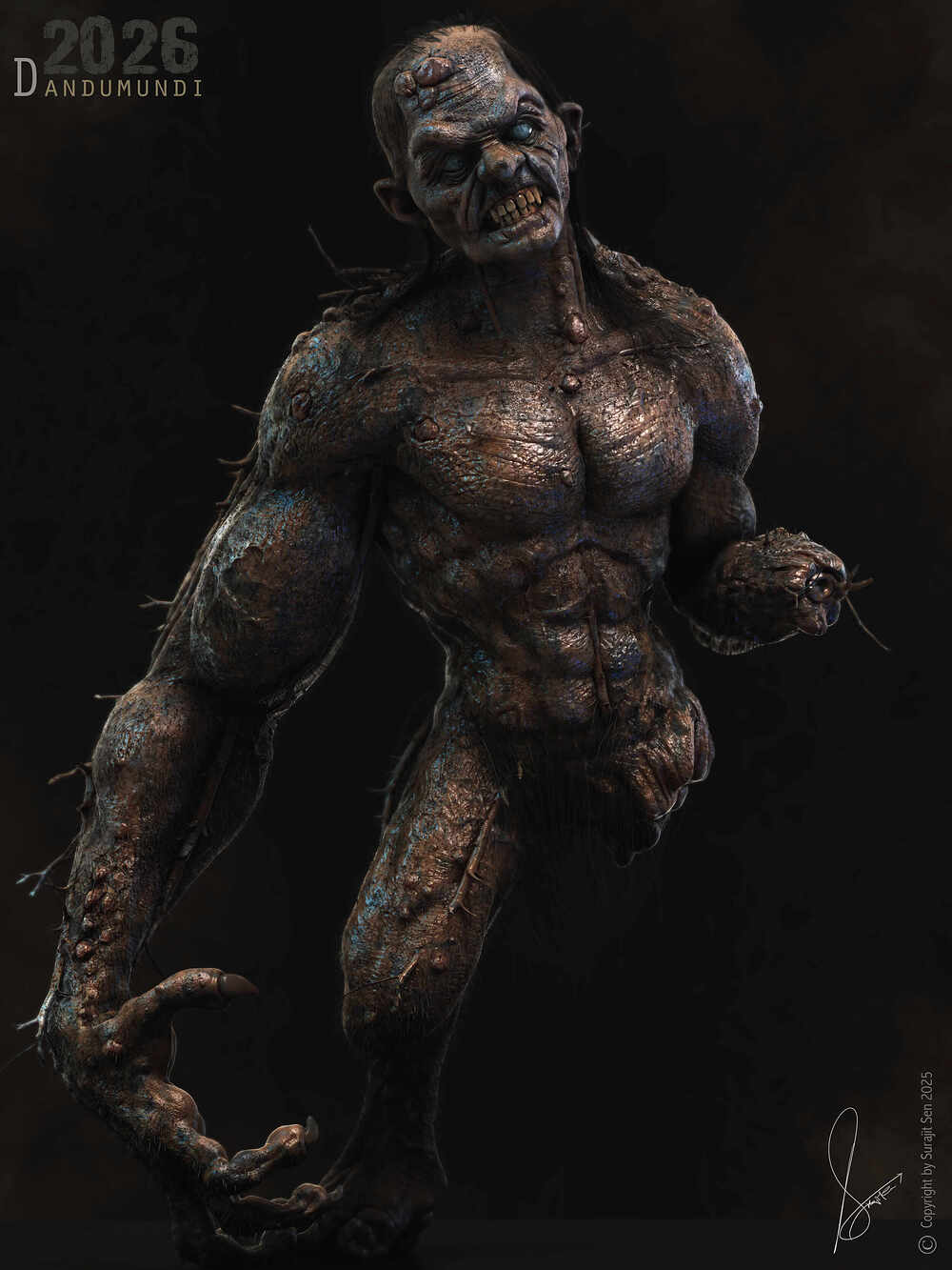 Dandumundi_Creature_Digital_Sculpture_SurajitSen_Feb2026_FL