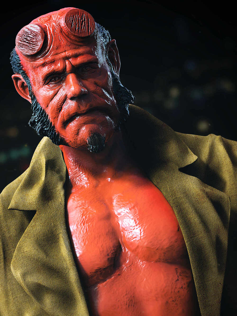 Hellboy_Digital_Sculpture_Surajit_Sen_Sept2022
