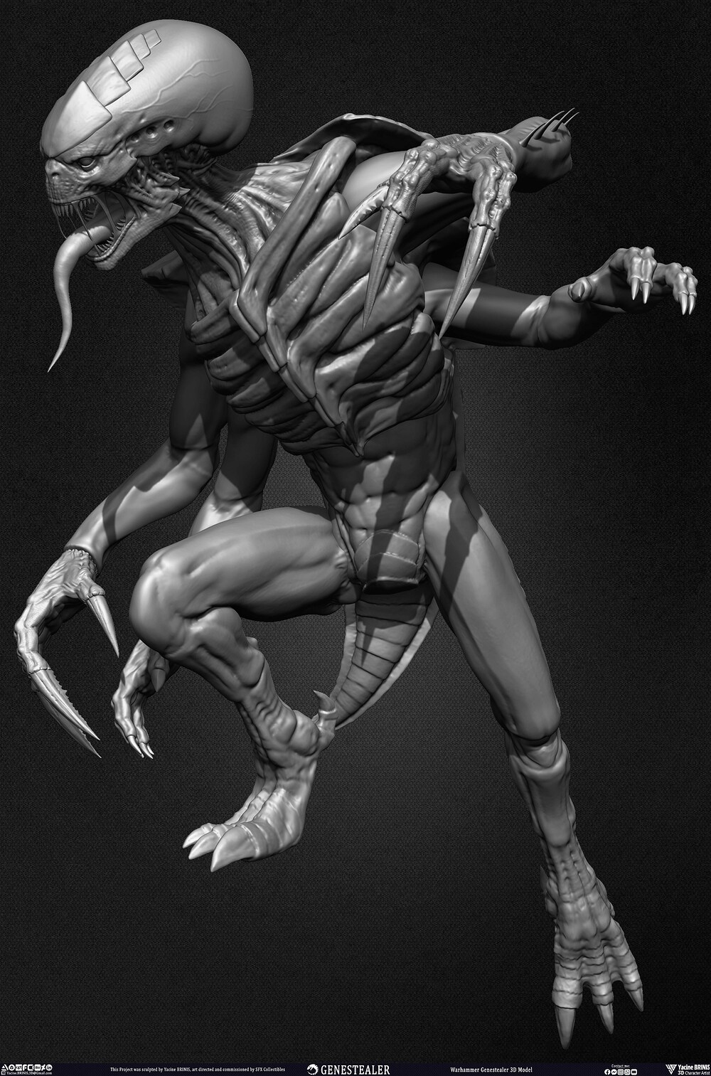 Warhammer Genestealer Volume 01 sculpted by Yacine BRINIS 006