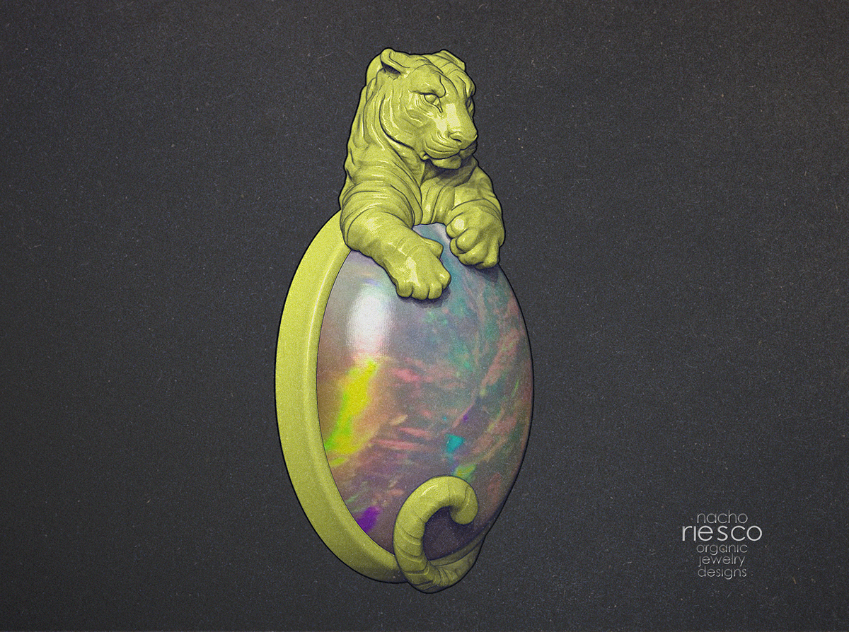 Colgante Cabochon Tigre NPR3