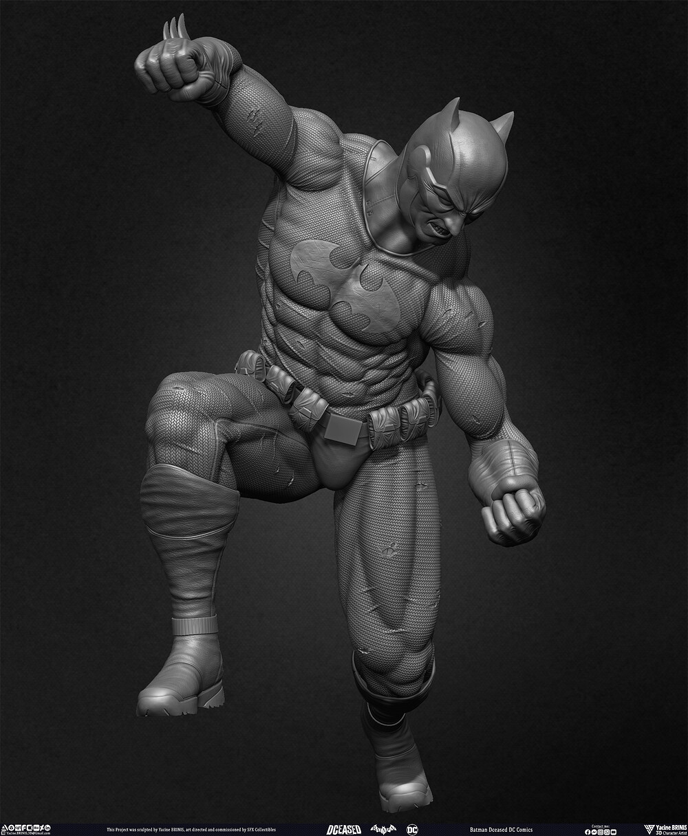 Batman Dceased DC Comics sculpted by Yacine BRINIS 036