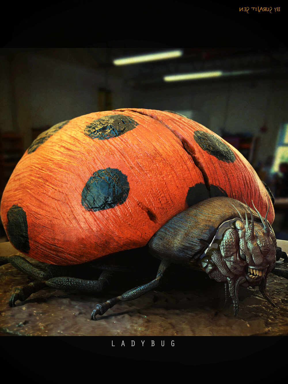 Lady_bug_Creature_Digital_Sculpture_SurajitSen_May2024