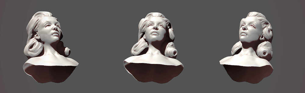 Portrait of Beth Sanchez_Beth Smith by Darya Girina sculpting_7
