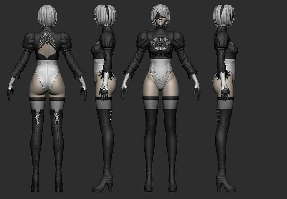 2B_V2_HighPoly_Color