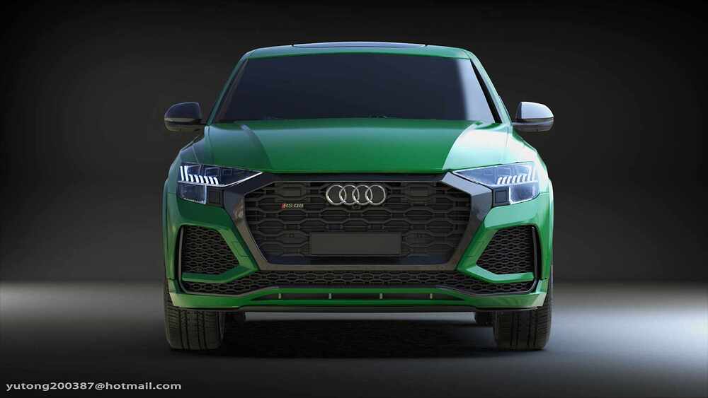 Audi RS Q8 Zbrush 工业汽车模型制作V002