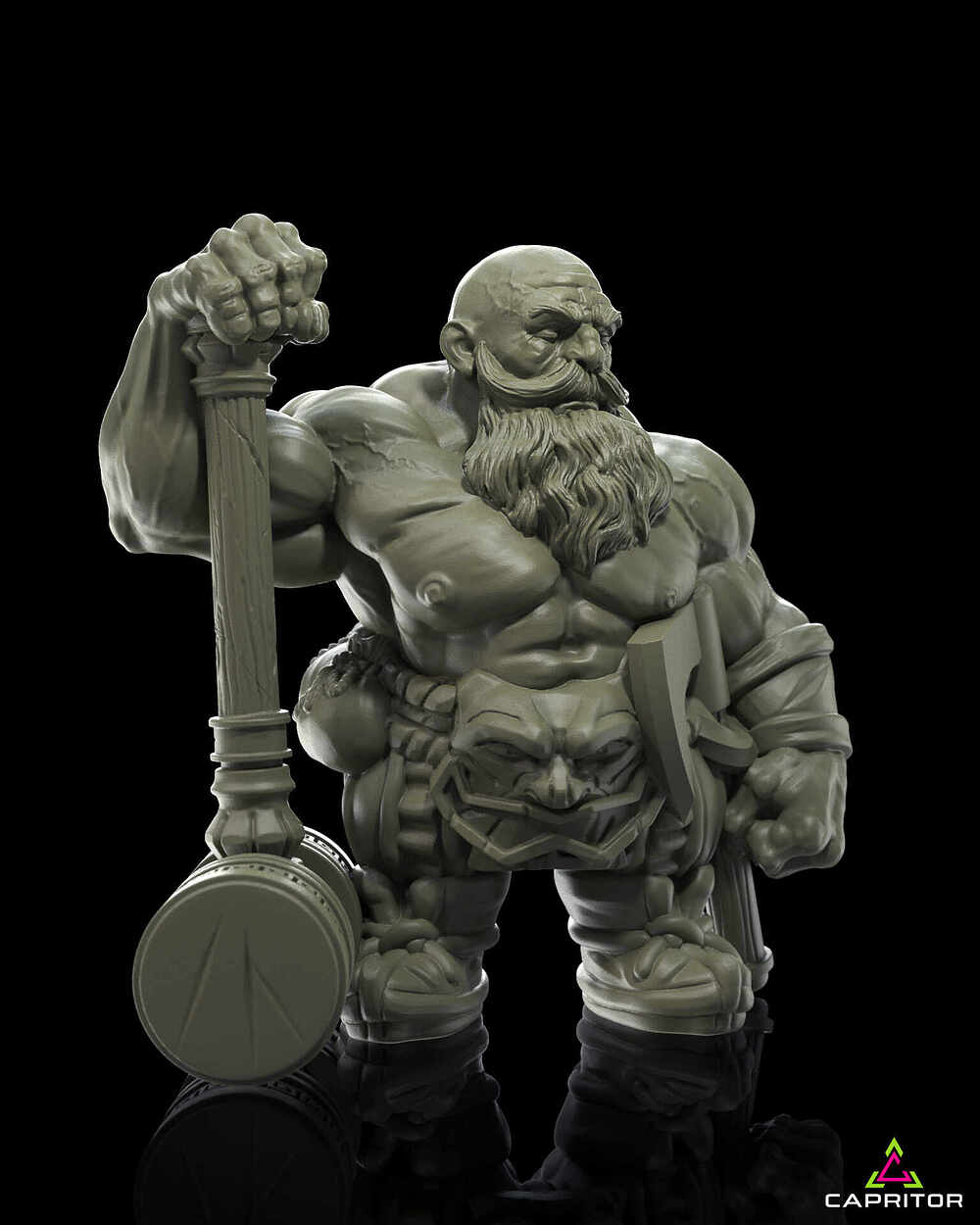 Dwarf Champion Clay B By Capritor 3D Design Studio