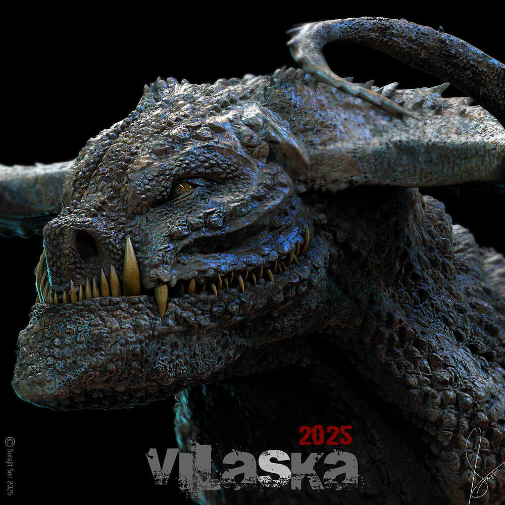 Vilaska_Creature_Digital_Sculpture_SurajitSen_June2025