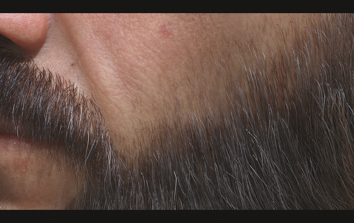 close up beard