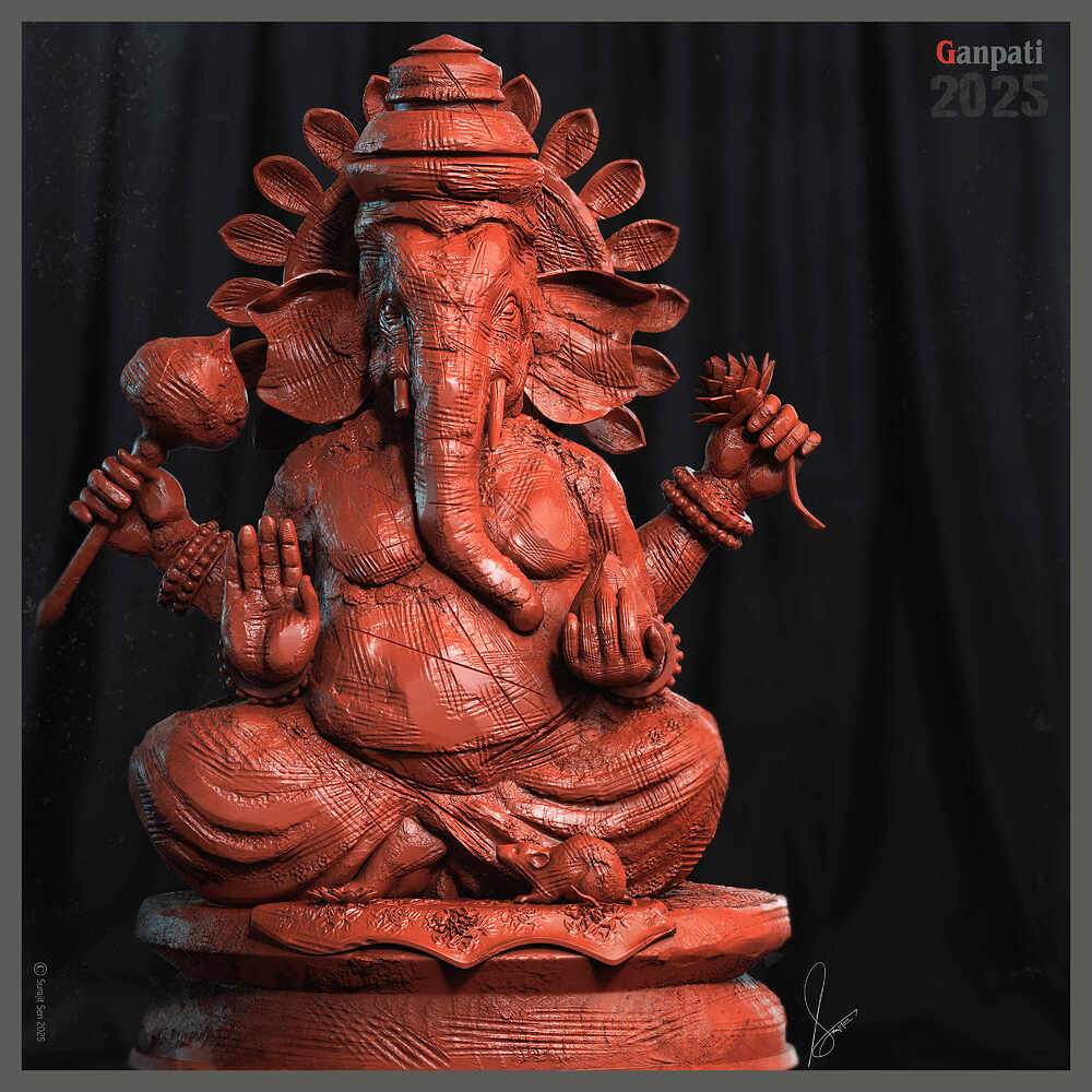 Handmade_Clay_Ganpati_Digital_Sculpture_SurajitSen_Aug2025