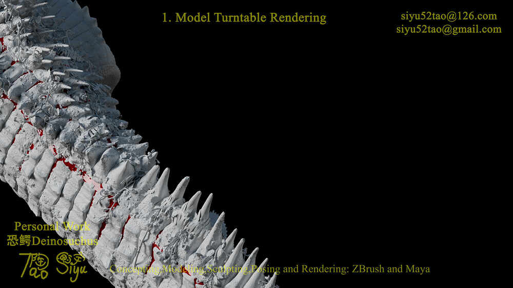 A Siyu Tao Demoreel of 恐鳄 Deinosuchus Part 3 Surfacing (Personal