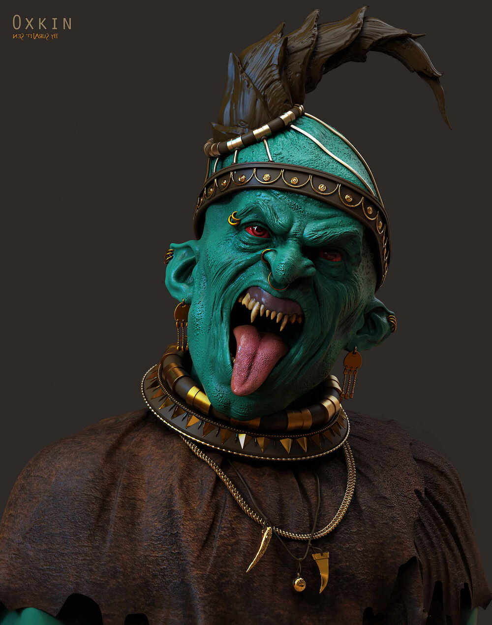 Oxkin_Shaitan_Creature_Digital_Sculpture_SurajitSen_Nov2024A