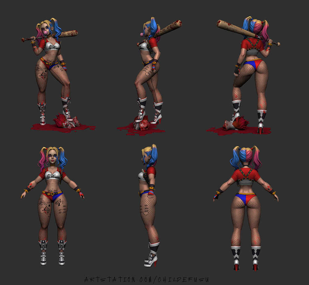 小丑女_zbrush