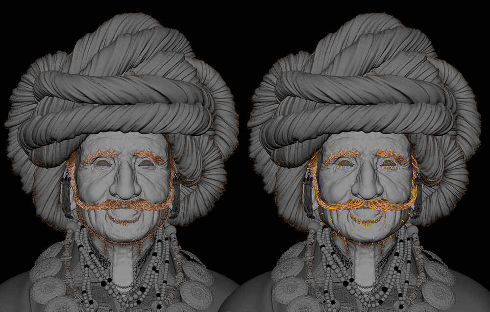 Youssef Lakssir_Rajashtan old man_Maya_Xgen