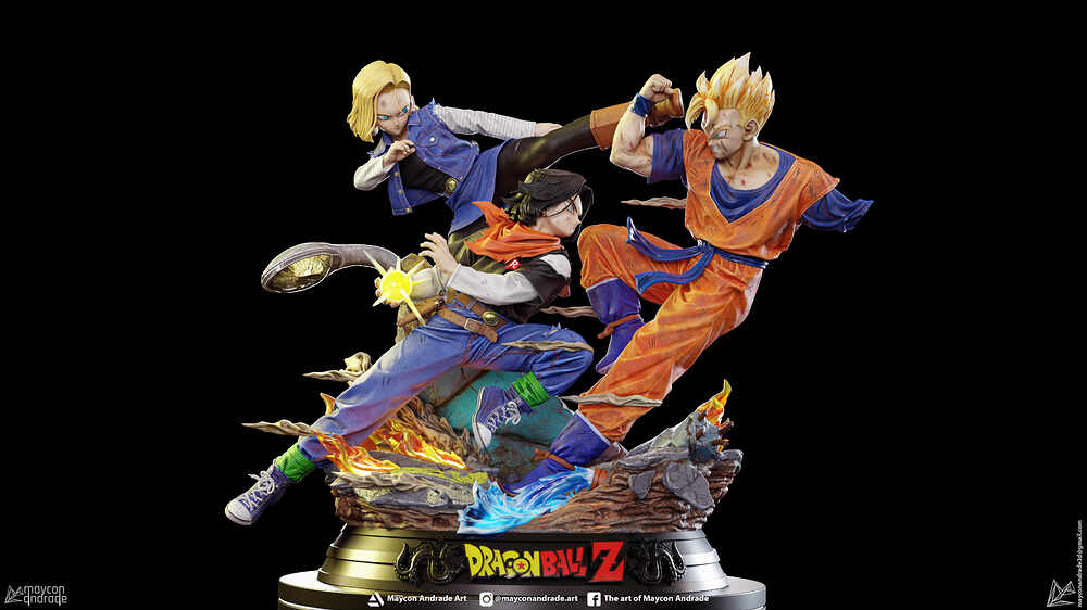 Future Gohan Vs Androids 4K 03