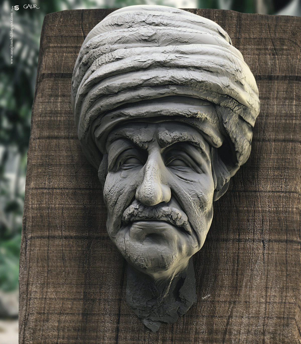 Gaur_Digital_Sculpture_SurajitSen_Aug2020A