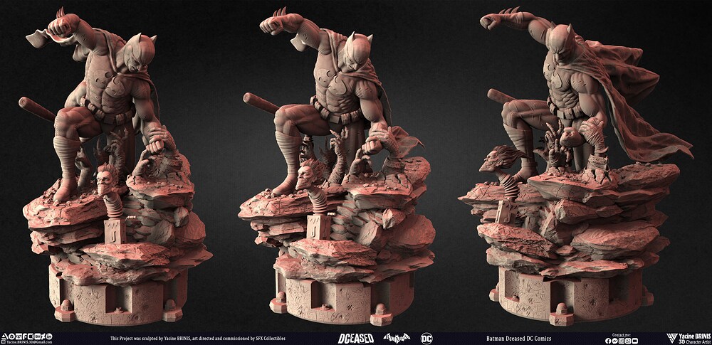 Batman Dceased DC Comics sculpted by Yacine BRINIS 008