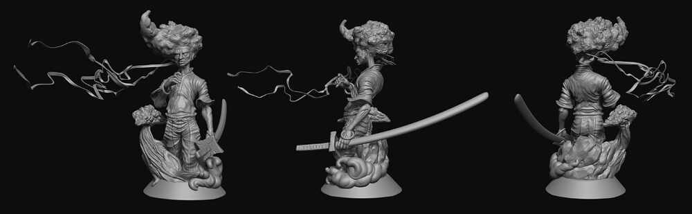 4. Afro Zbrush